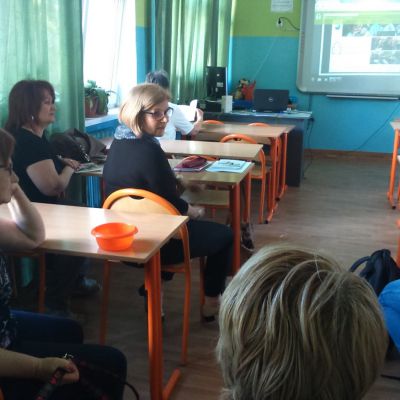 Spotkanie edukatora a Radą Pedagogiczna w Gimnajum nr 4 w Tarnowie